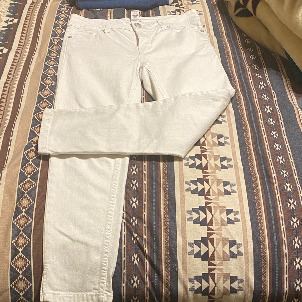 Cache White Skinny Jeans